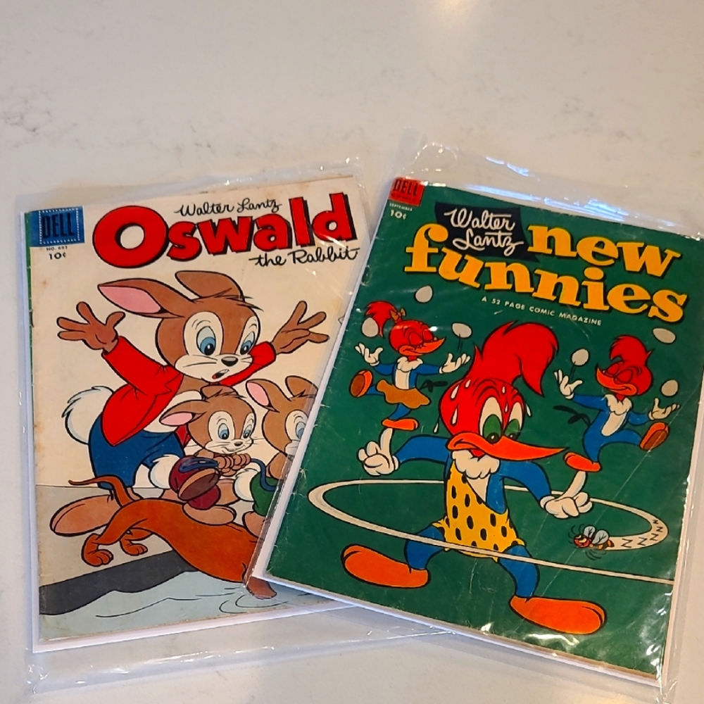 Oswald the Rabbit and New Funnies Comic Set